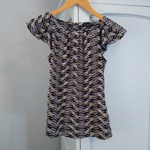 Banana Republic Petite XS Black Blouse